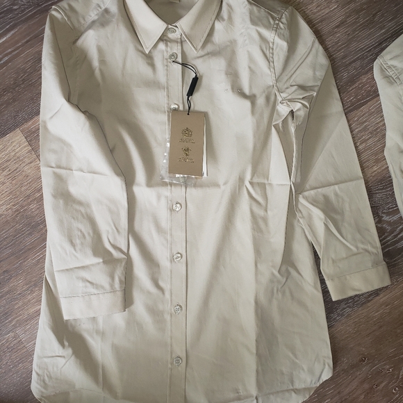 BURBERRY BUTTON DOWN WOMEN COTTON SHIRT - Picture 2 of 8